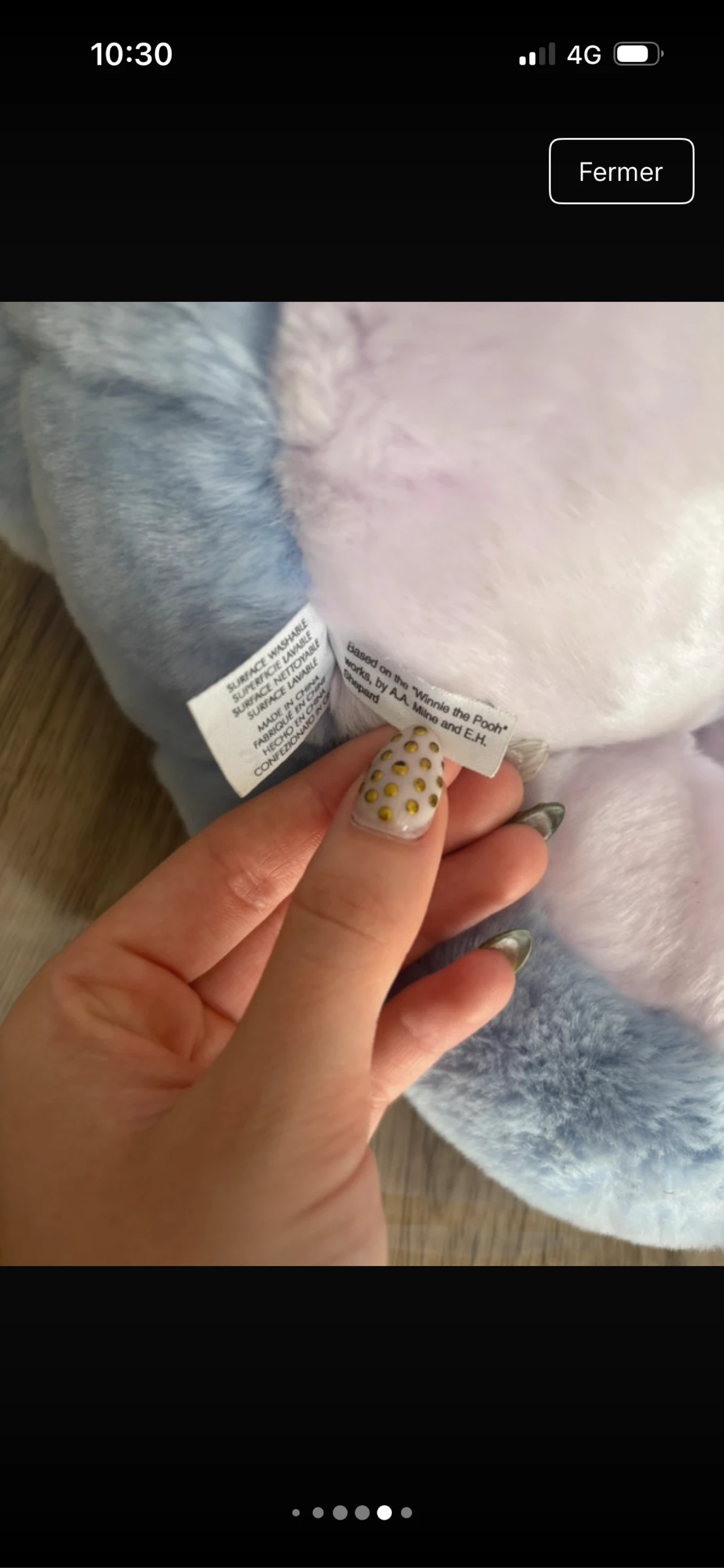 Pelúcia grande Bouriquet Ursinho Pooh, Disney Store – photo 5